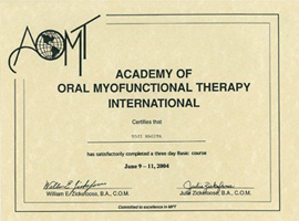 ACADEMY OF ORAL MYOFUNCTIONAL THERAPY INTERNATIONAL